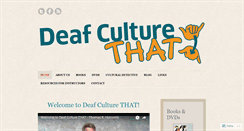 Desktop Screenshot of deafculturethat.com