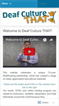 Mobile Screenshot of deafculturethat.com