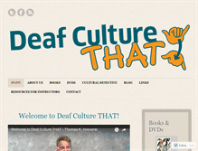 Tablet Screenshot of deafculturethat.com